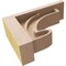 Ekena Millwork 3"W x 9"D x 6"H Classic Alma Rough Cedar Woodgrain TimberThane Corbel, Primed Tan CORUR03X09X06ALMRCPR - alternate 4